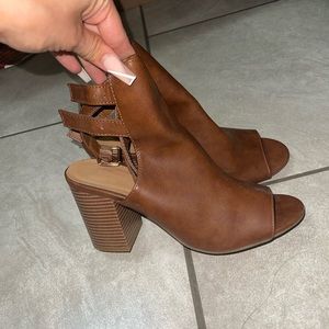 Brown booties